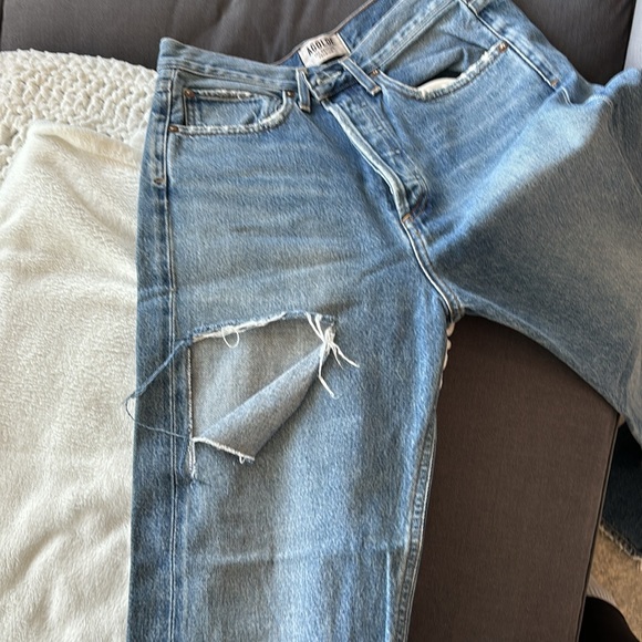 Agolde Blue pinch wasted classic Rip Jean. Size 25 - Picture 3 of 4